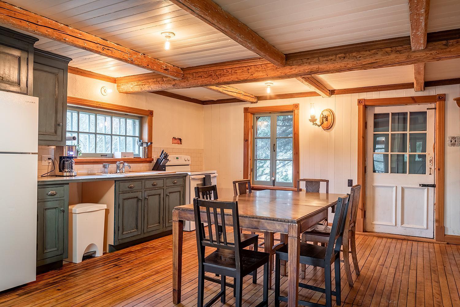 Ancestral Wooden Chalet - St-Gabriel De Brandon Mandeville Exterior foto
