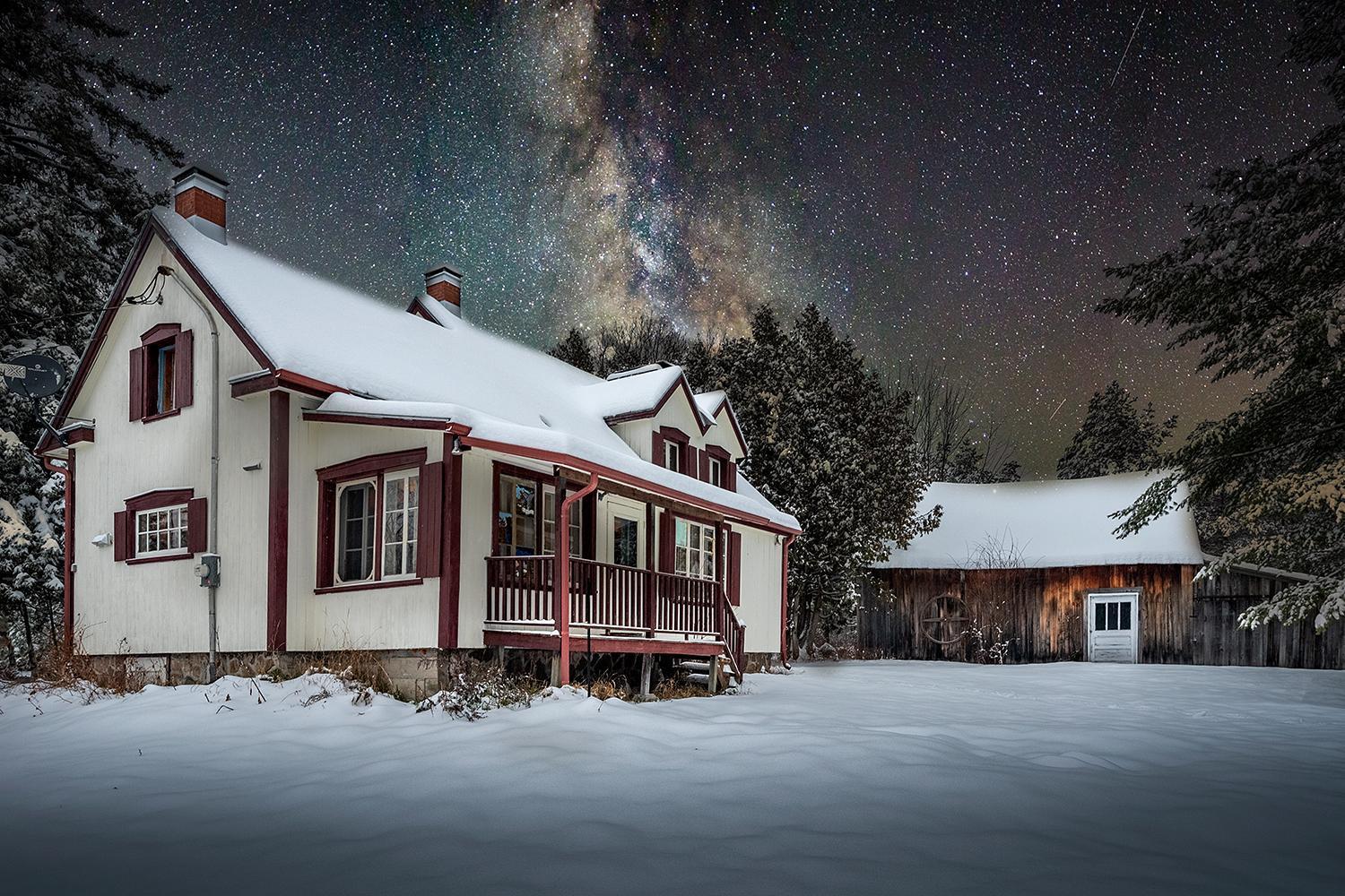 Ancestral Wooden Chalet - St-Gabriel De Brandon Mandeville Exterior foto